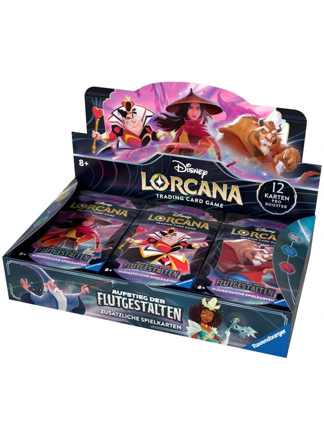 Disney Lorcana: Aufstieg der Flutgestalten Booster Display mit 24 Booster Packs (Deutsch)