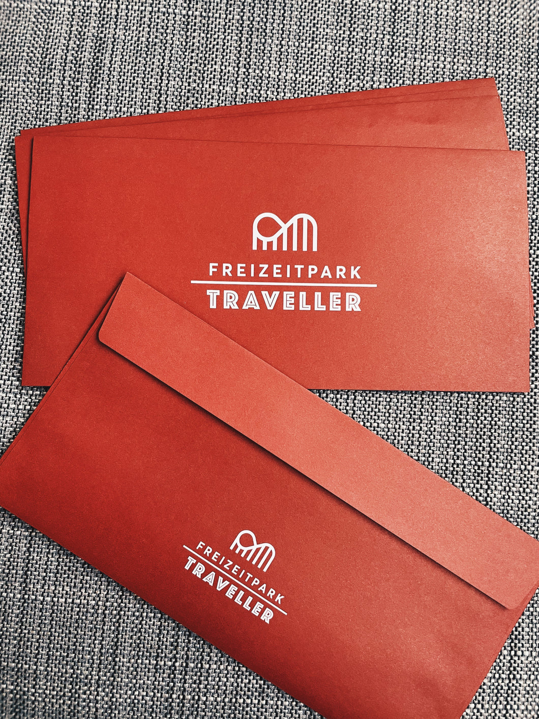 Freizeitpark Traveller Briefumschlag Red