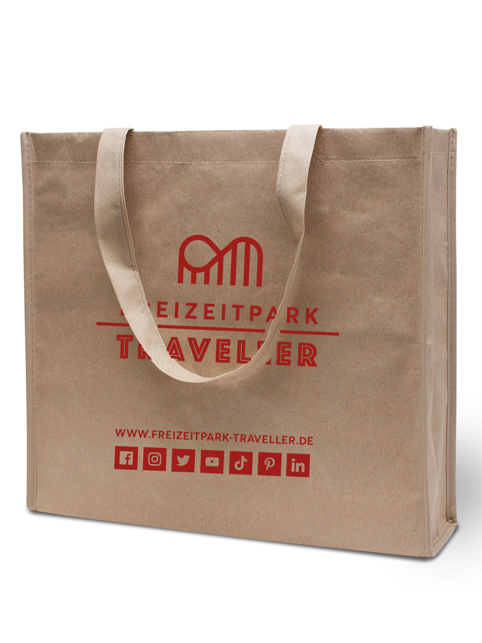 Freizeitpark Traveller Kraftpapiertasche